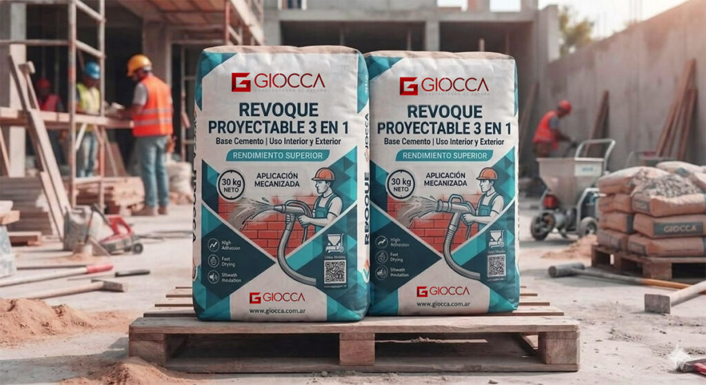 Revoque proyectable Giocca 3 en 1